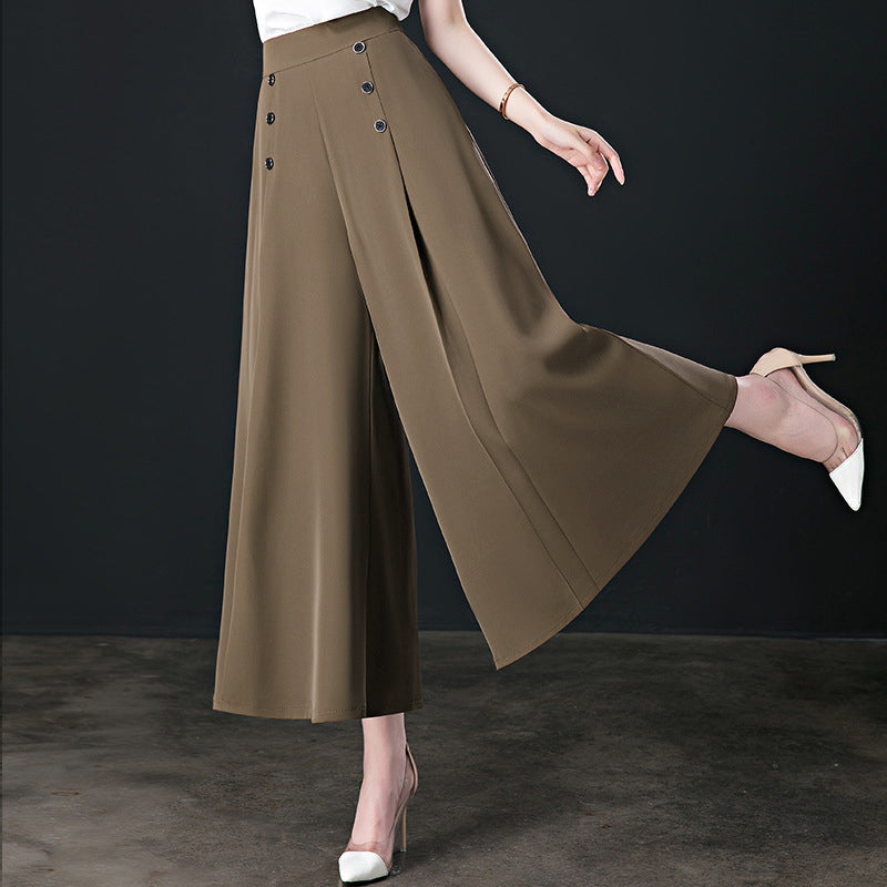 (50 % de rabais) Pantalon plissé à jambe large