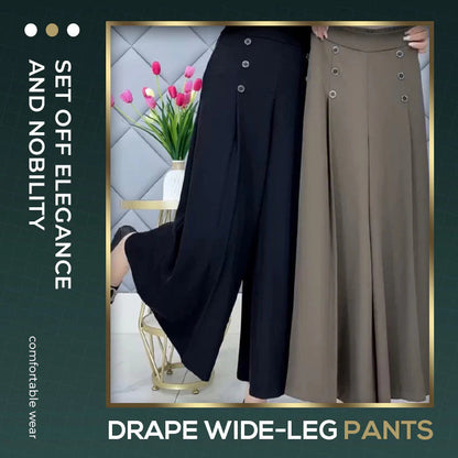 (50 % de rabais) Pantalon plissé à jambe large