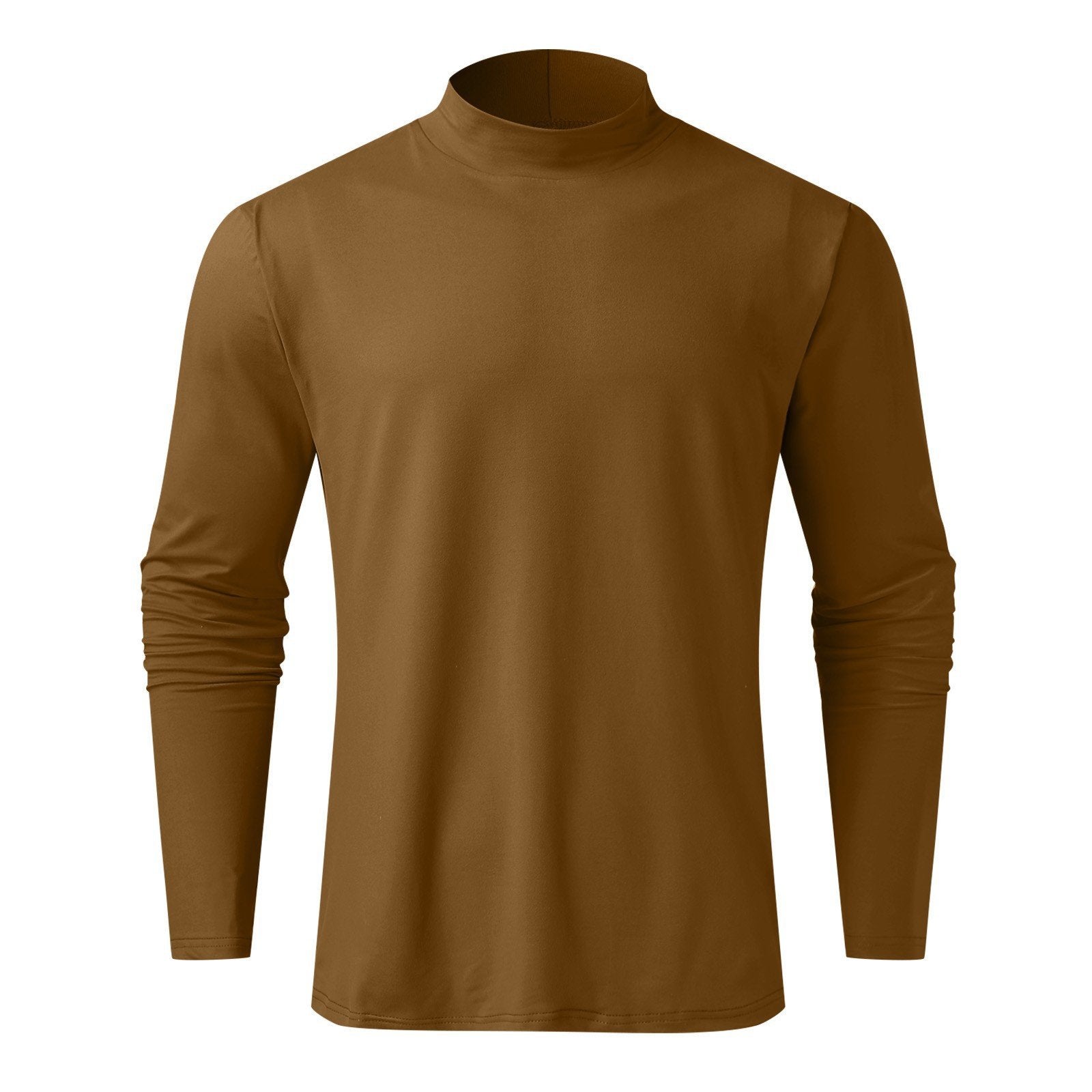 T-shirt à manches longues et col montant pour hommes
